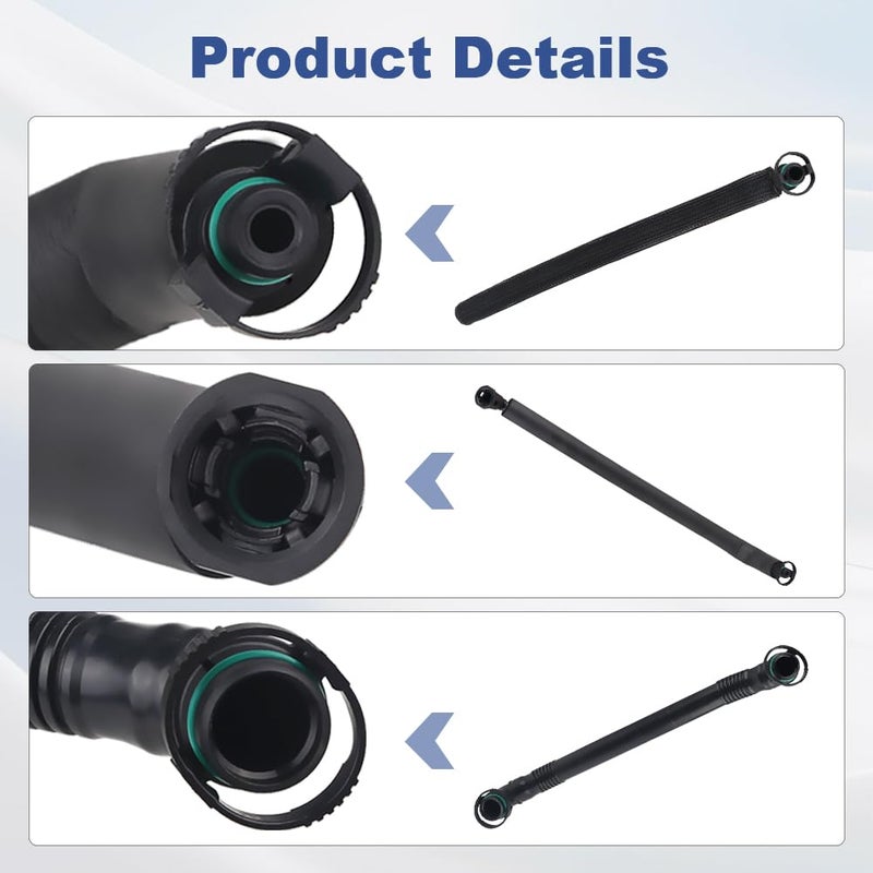WATERWICH PCV Crankcase Vent Valve Breather Oil Separator Hose Kit Compatible with BMW E46, E39, E60 320i, 323i, 325, 325i, 528i Replaces# 11617501566 11157532649 11617504535 11617504536 - Image 4